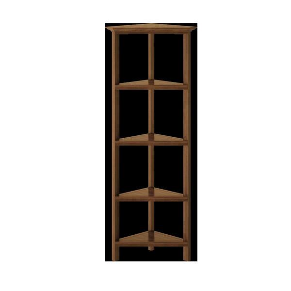 Gfancy Fixtures 60 in. Bookcase with 3 Shelves in Walnut GF3093990